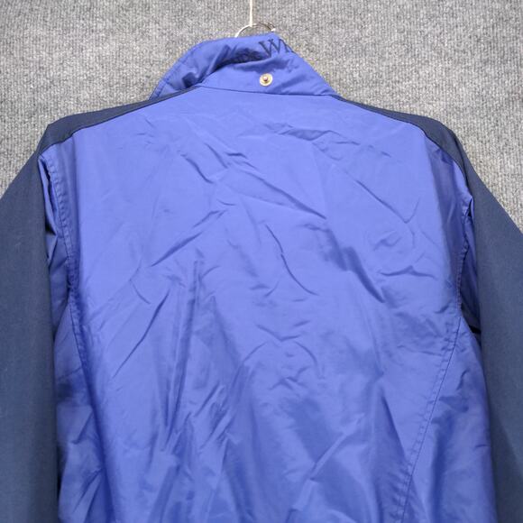 Columbia Womens Full Zip Jacket Coat Size L Blue Mesh Lining Logo - Picture 8 of 12